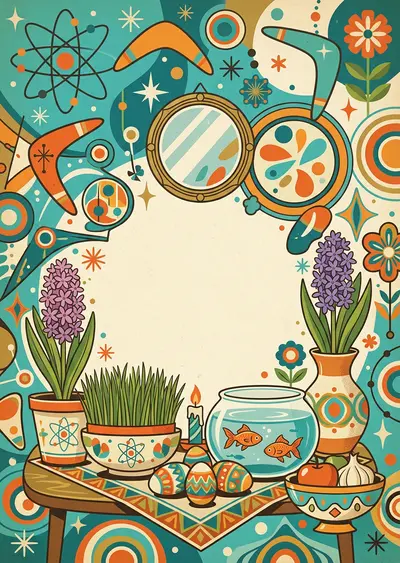 Nowruz Persian New Year Mid-Century preview
