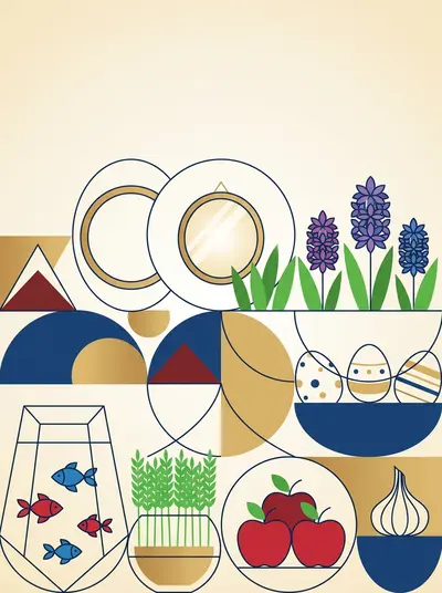 Nowruz Persian New Year Clean Lines preview