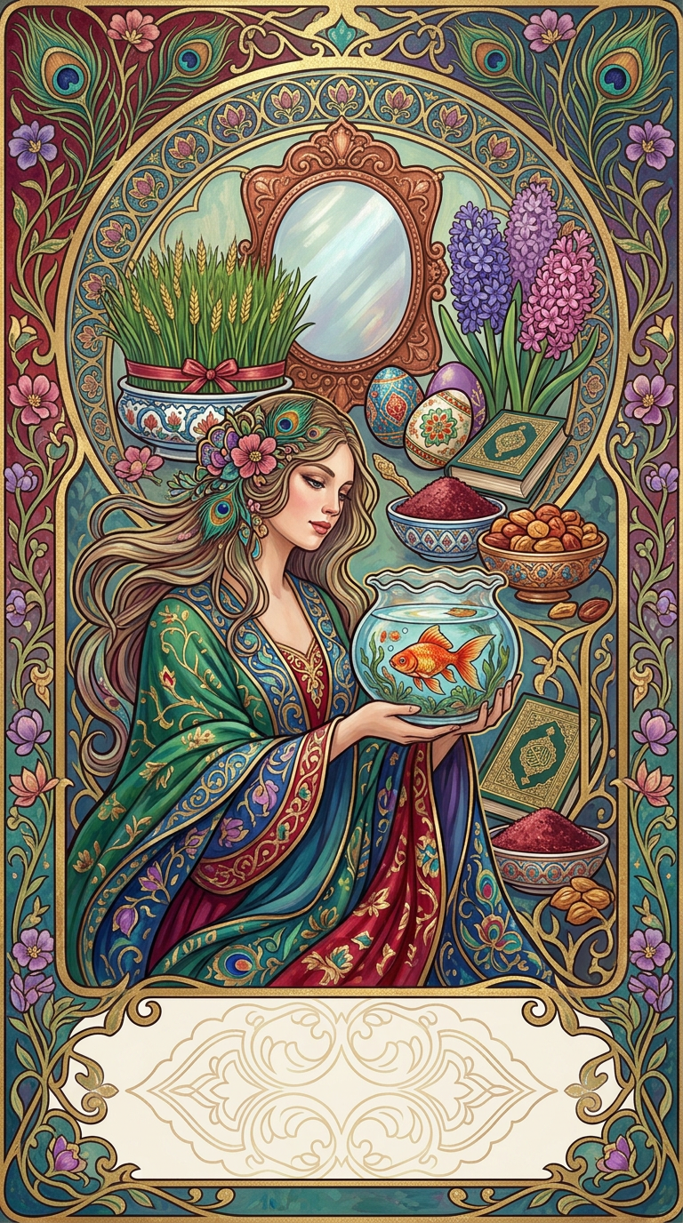 Nowruz Persian New Year Art Nouveau preview