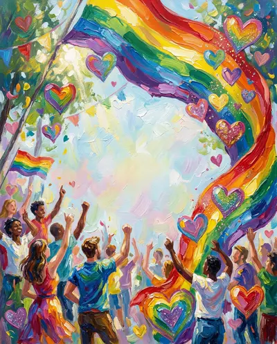 Pride Celebration Impressionist preview