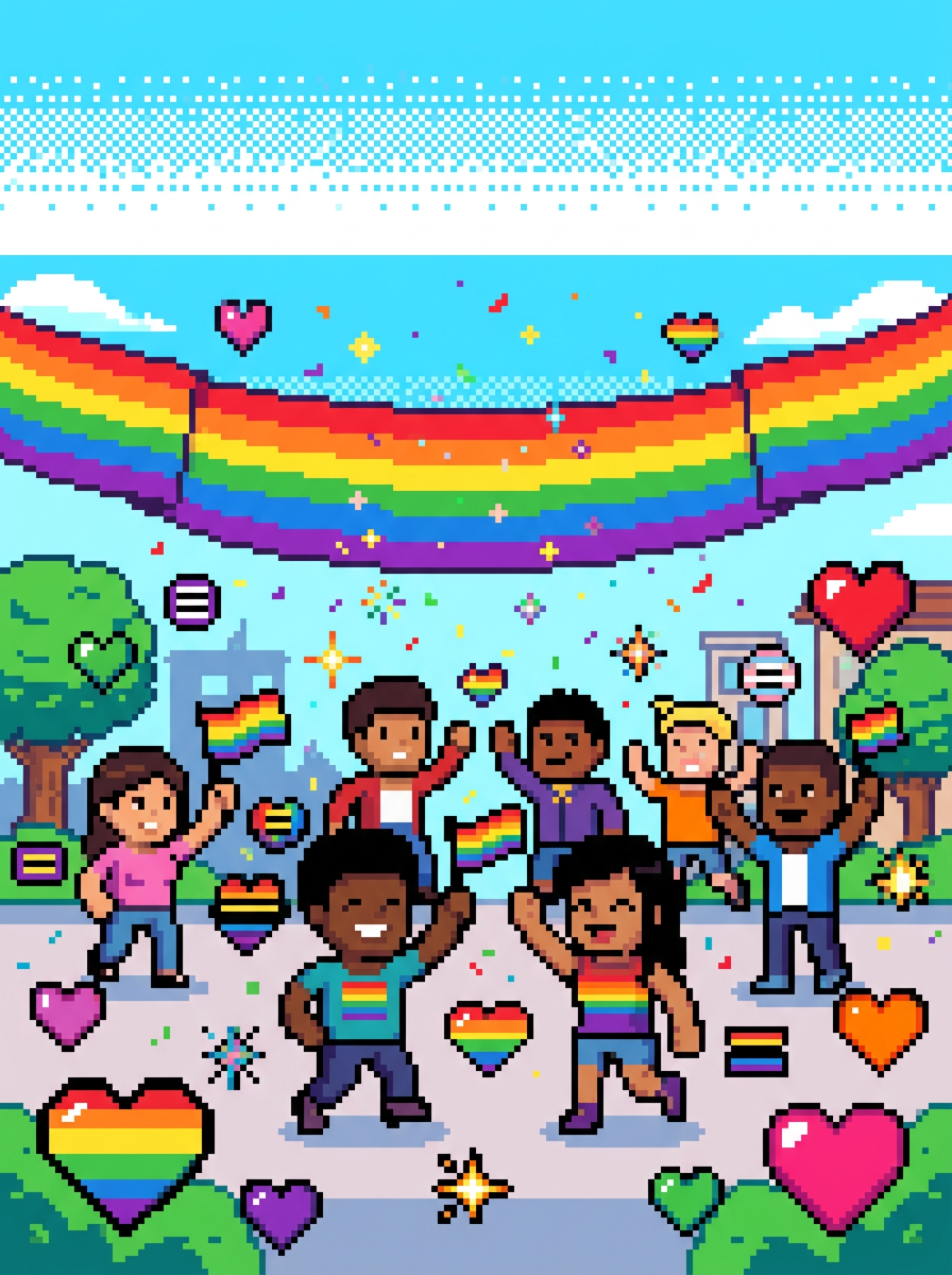 Pride Celebration 8-Bit Classic preview