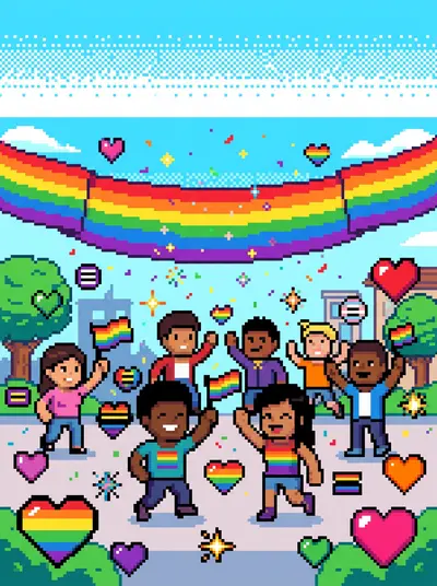 Pride Celebration 8-Bit Classic preview