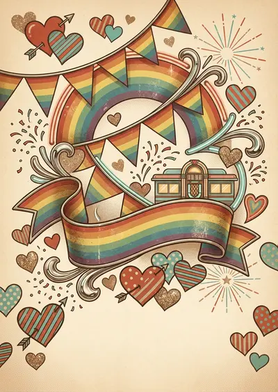 Pride Celebration Retro Diner preview