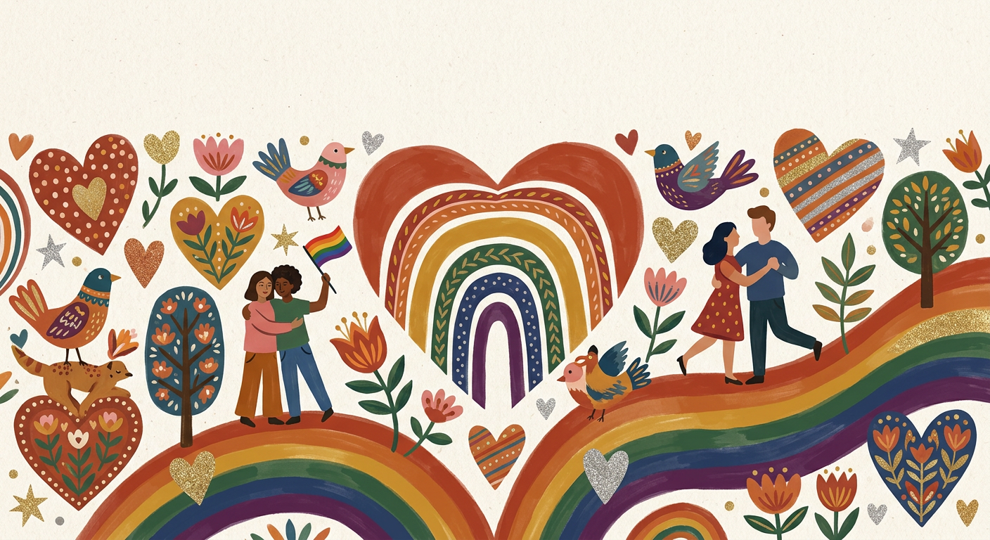 Pride Celebration Folk Art preview