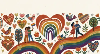 Pride Celebration Folk Art preview