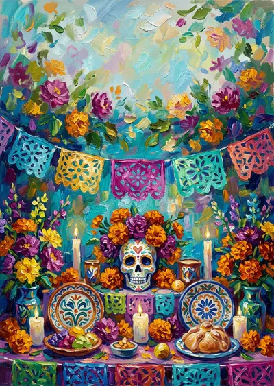 Día De Los Muertos Impressionist preview