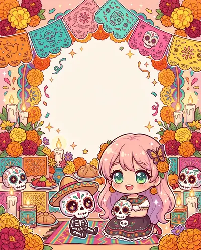 Día De Los Muertos Chibi preview