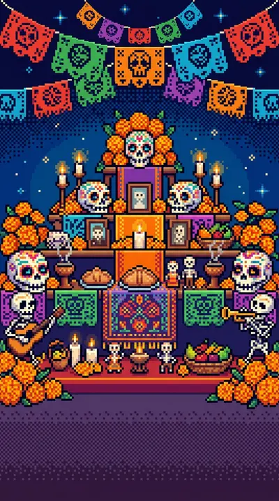 Día De Los Muertos 8-Bit Classic preview