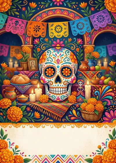 Día De Los Muertos Macro Detail preview