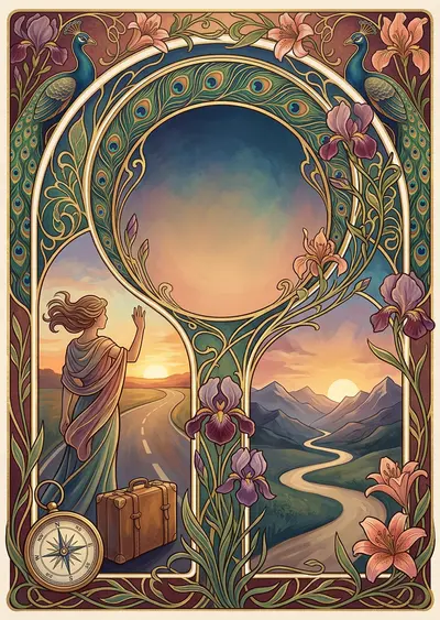 Farewell Goodbye Art Nouveau preview