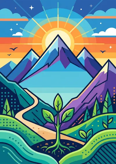 Encouragement And Support Flat Design preview