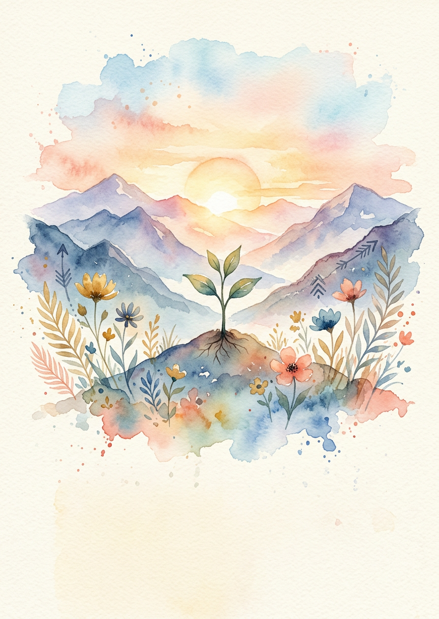 Encouragement And Support Watercolor Garden preview