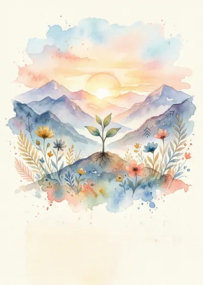 Encouragement And Support Watercolor Garden preview