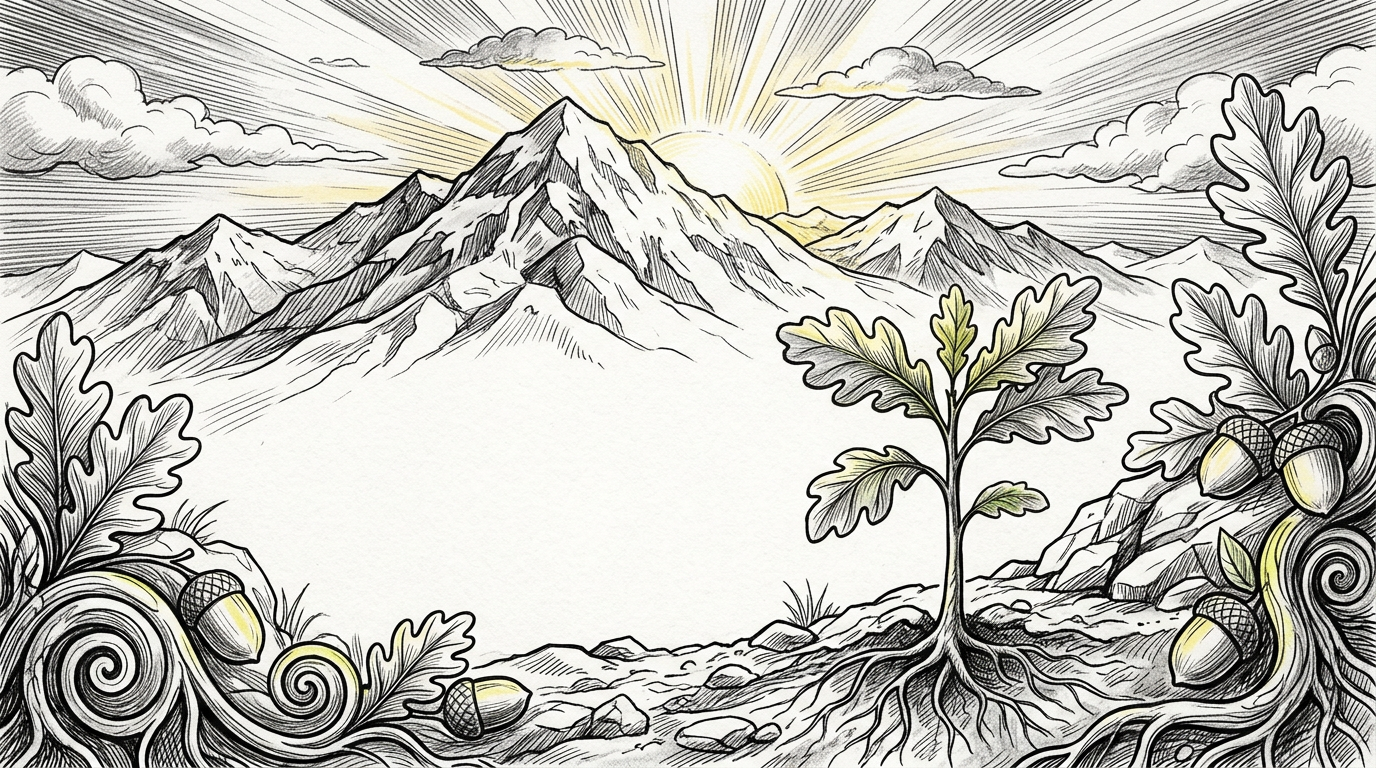 Encouragement And Support Ink Illustration preview