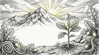 Encouragement And Support Ink Illustration preview