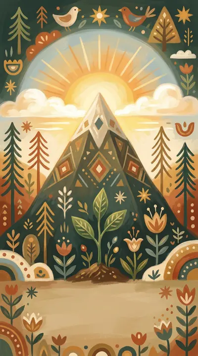 Encouragement And Support Folk Art preview