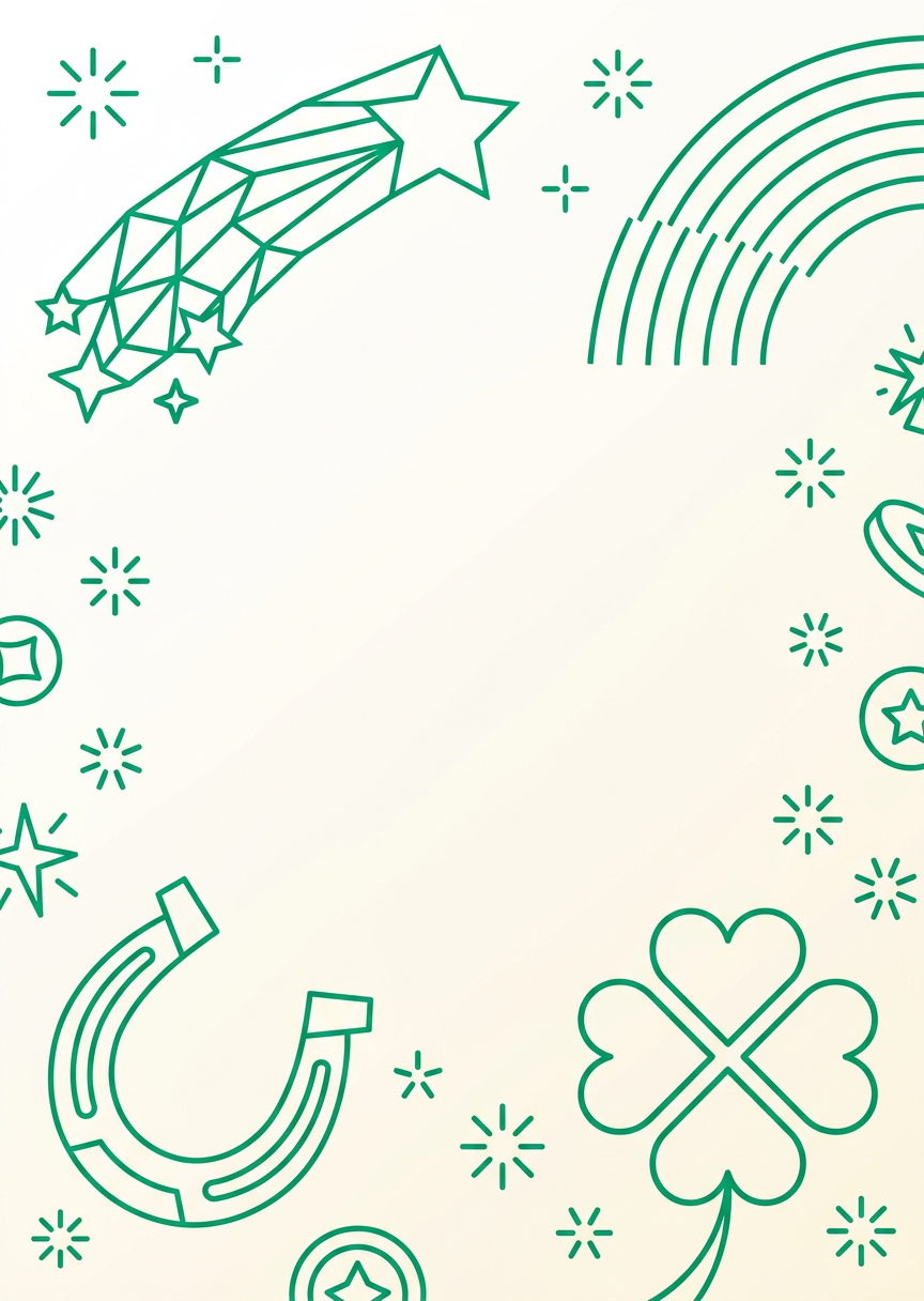 Good Luck Wishes Clean Lines