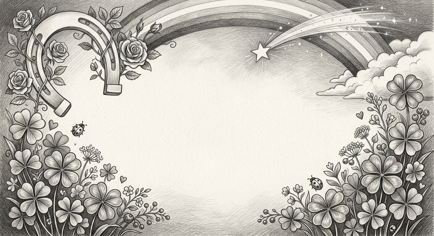 Good Luck Wishes Pencil Drawing preview
