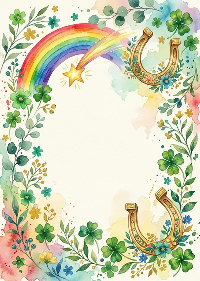 Good Luck Wishes Watercolor Garden preview