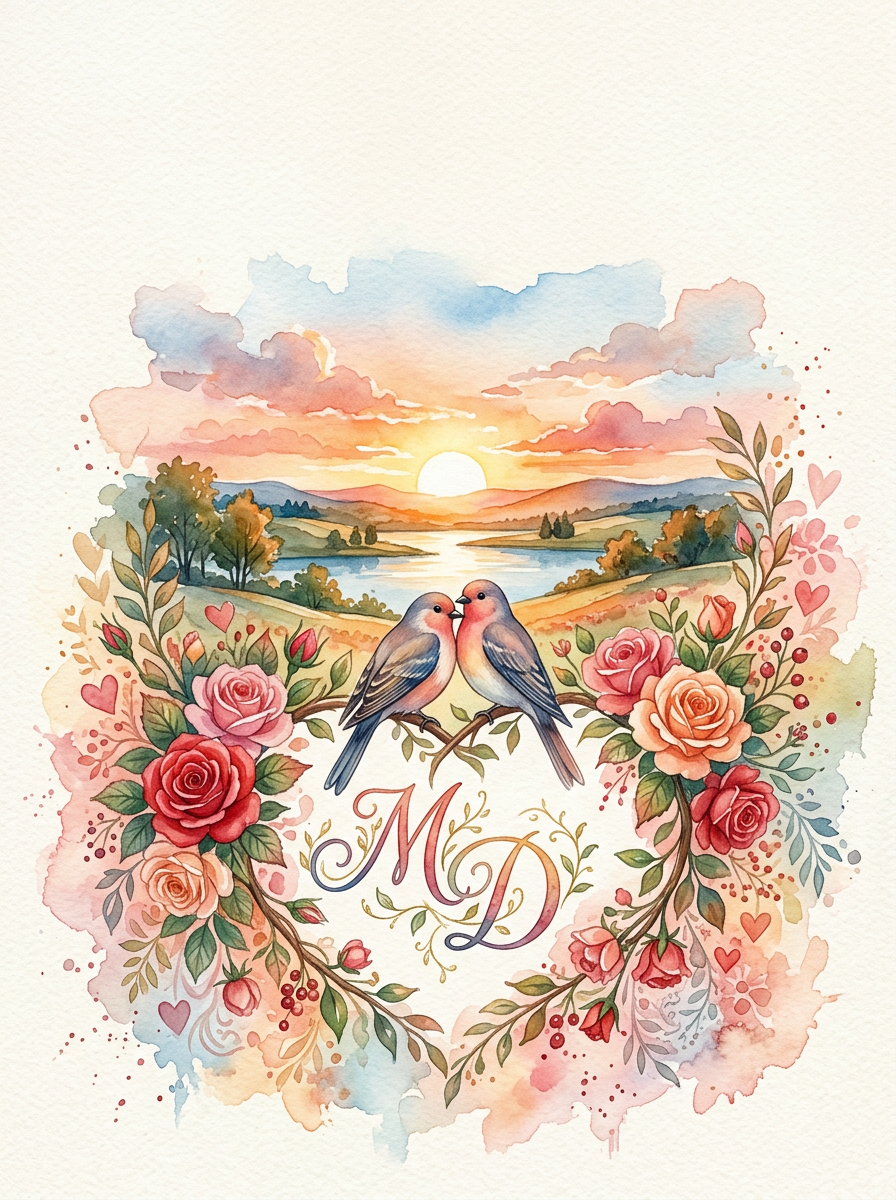 Love Expression Watercolor Garden preview