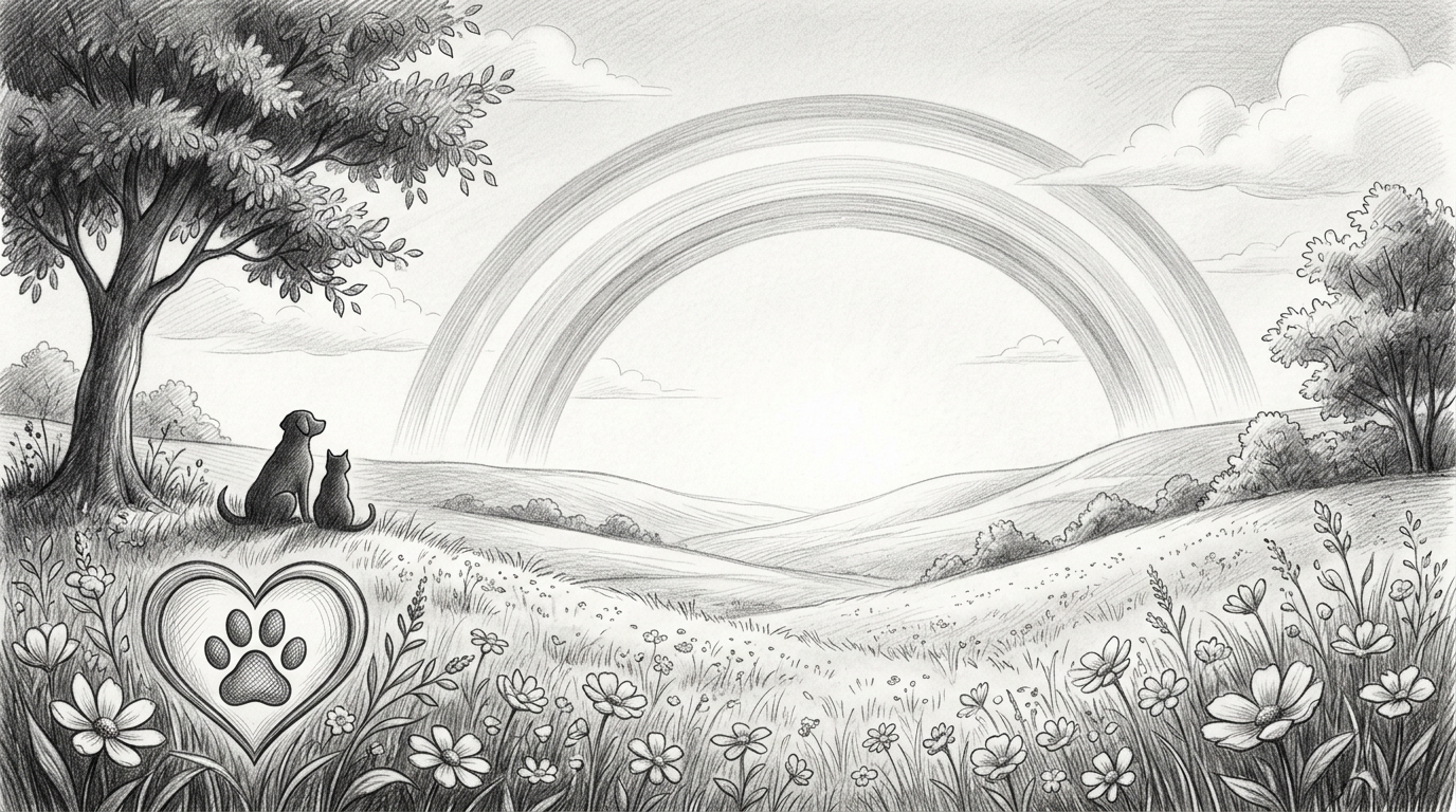Pet Loss Sympathy Pencil Drawing preview