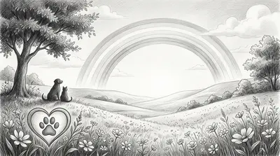 Pet Loss Sympathy Pencil Drawing preview