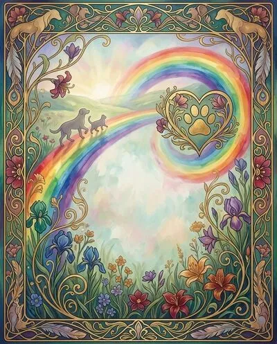 Pet Loss Sympathy Art Nouveau preview