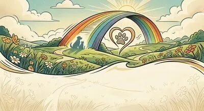 Pet Loss Sympathy Retro Cartoon preview