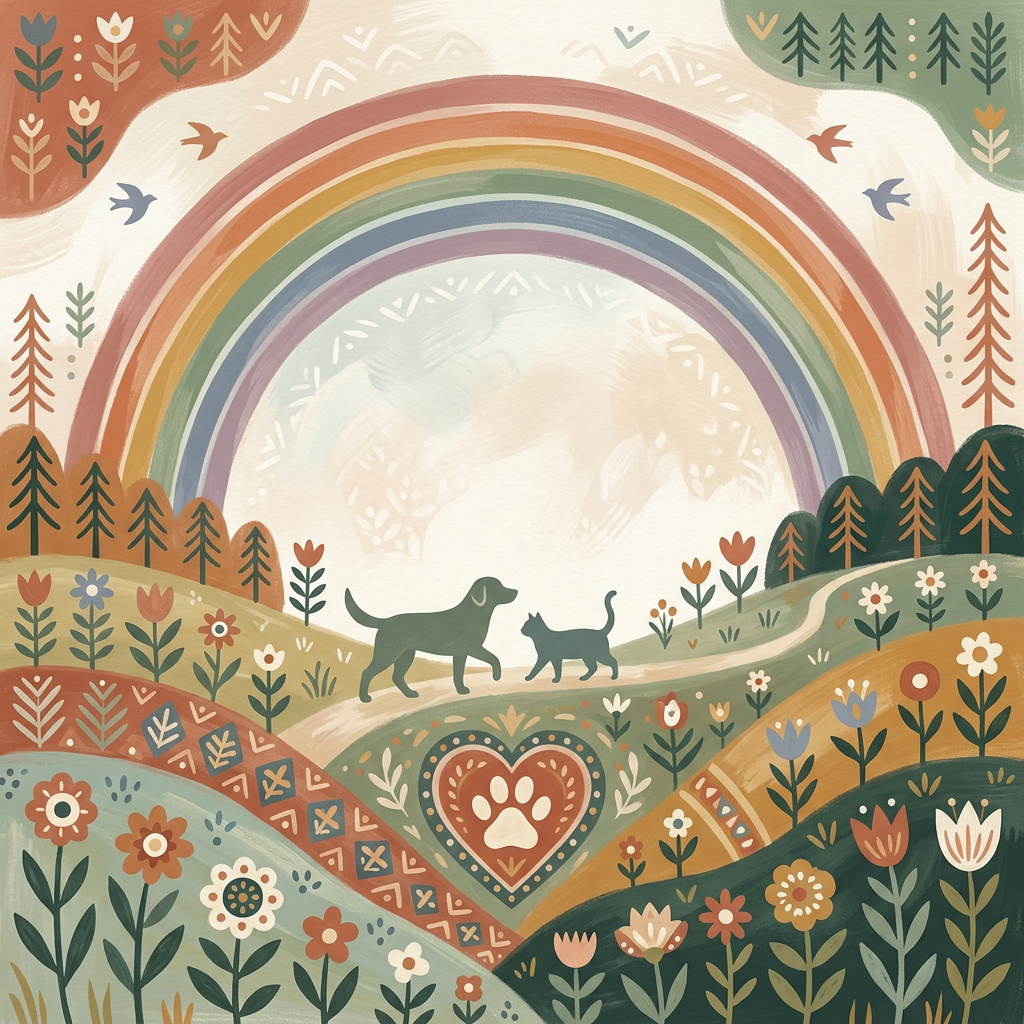 Pet Loss Sympathy Folk Art preview