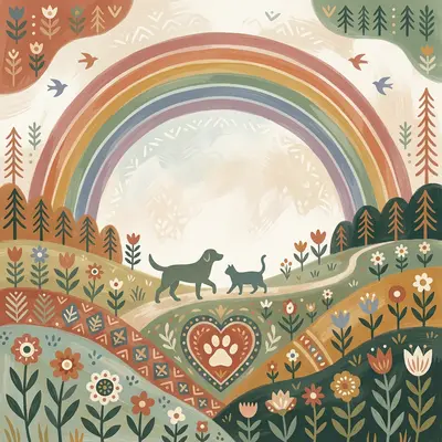 Pet Loss Sympathy Folk Art preview