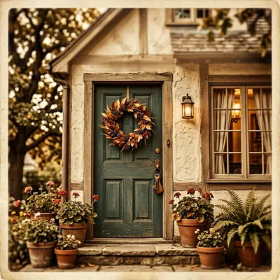 Housewarming Welcome Sepia Nostalgia preview