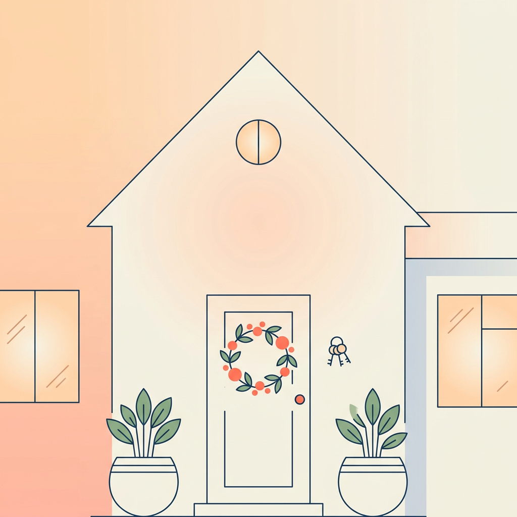 Housewarming Welcome Clean Lines preview