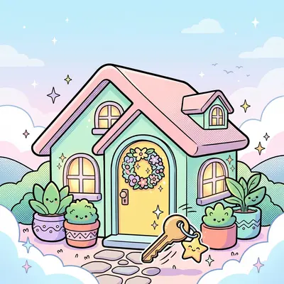 Housewarming Welcome Kawaii preview