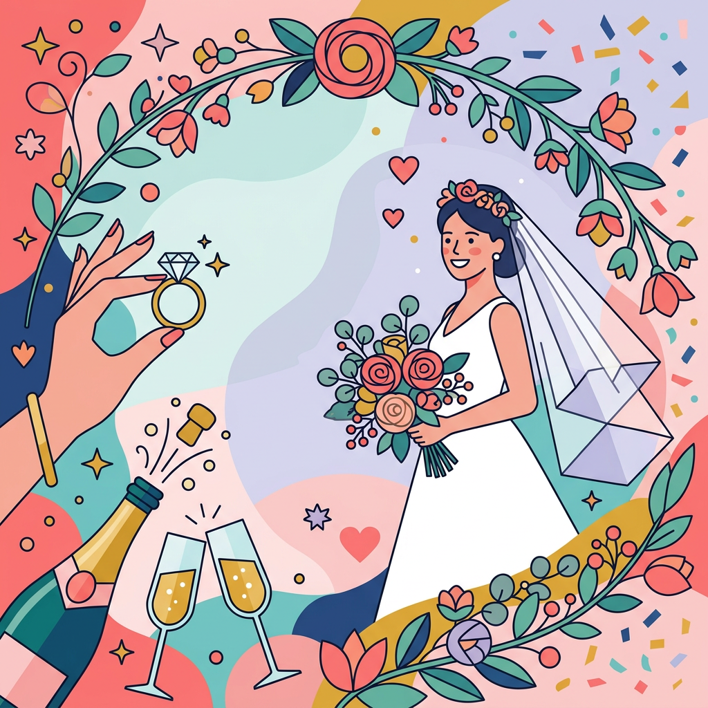 Bridal Shower Flat Design preview