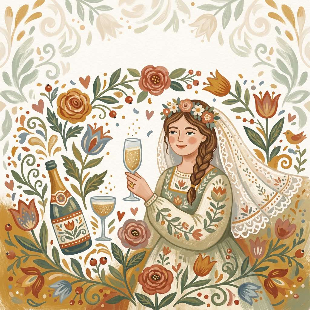 Bridal Shower Folk Art preview