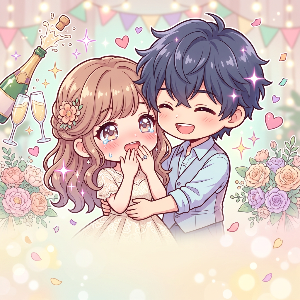 Engagement Celebration Chibi preview