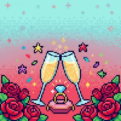 Engagement Celebration 8-Bit Classic preview
