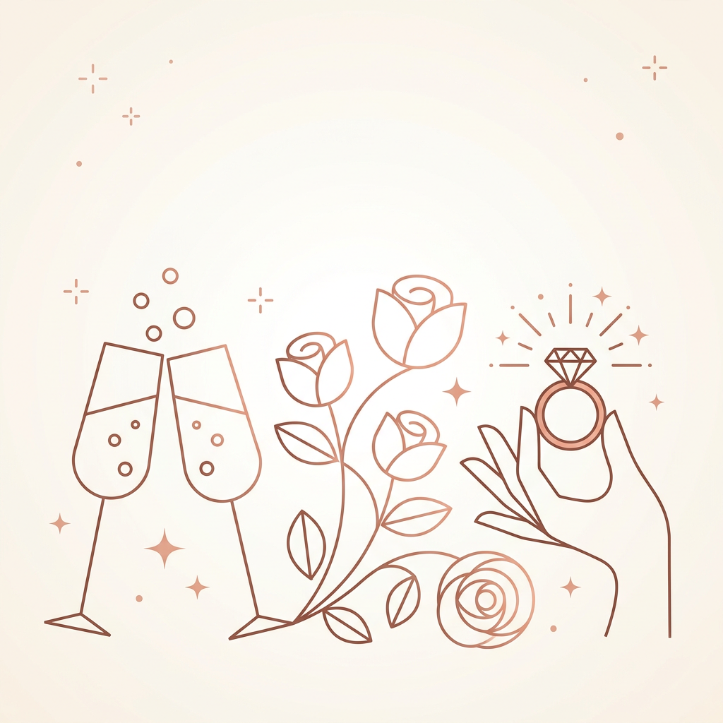 Engagement Celebration Clean Lines preview