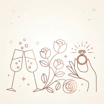 Engagement Celebration Clean Lines preview