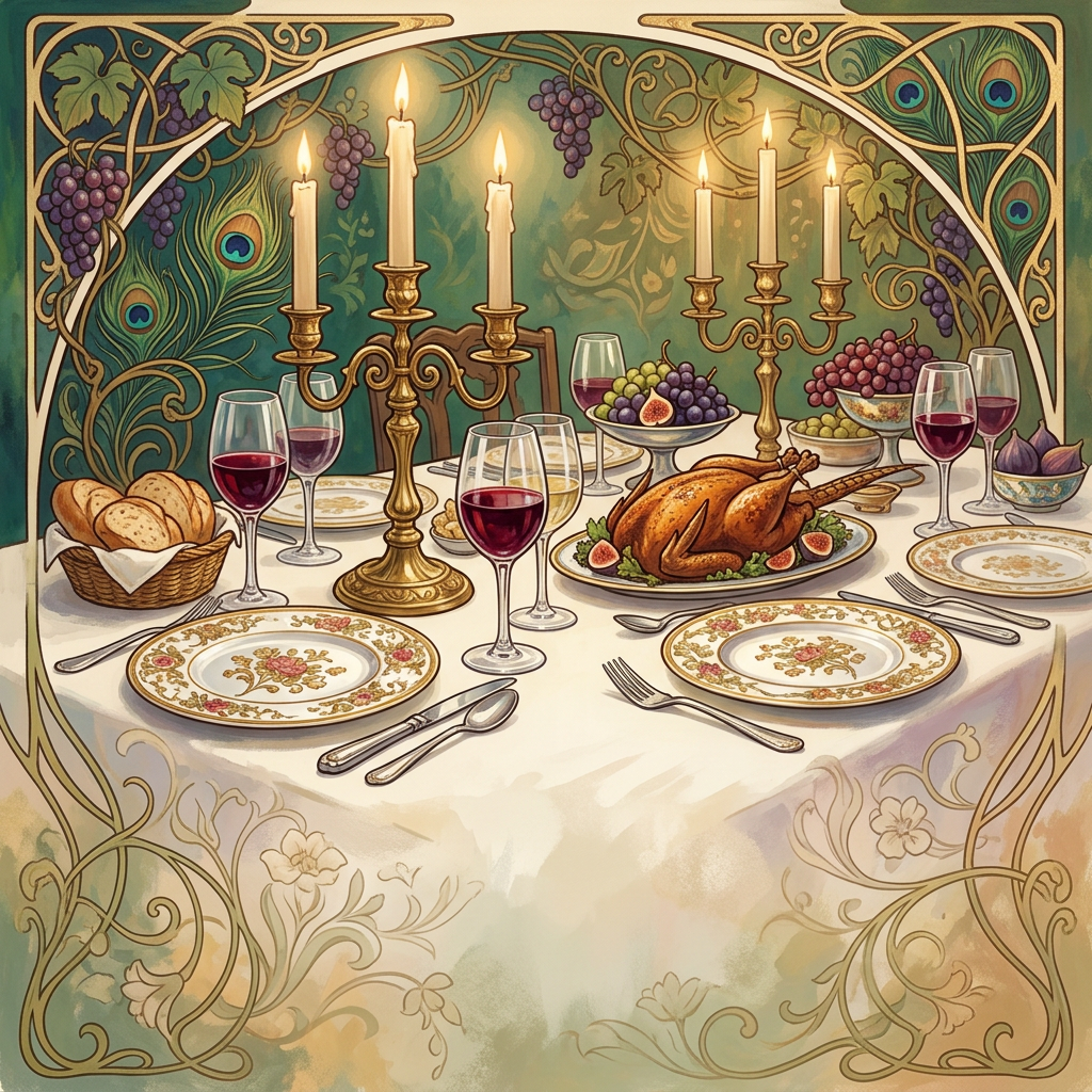 Dinner Party Art Nouveau preview