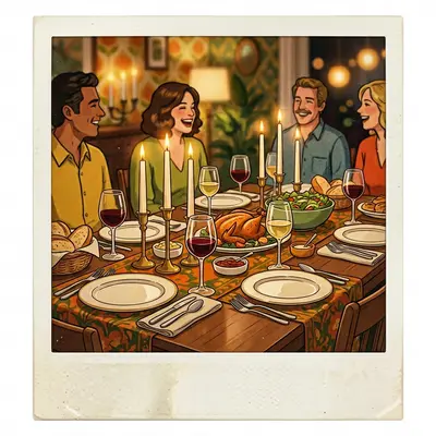 Dinner Party Polaroid preview