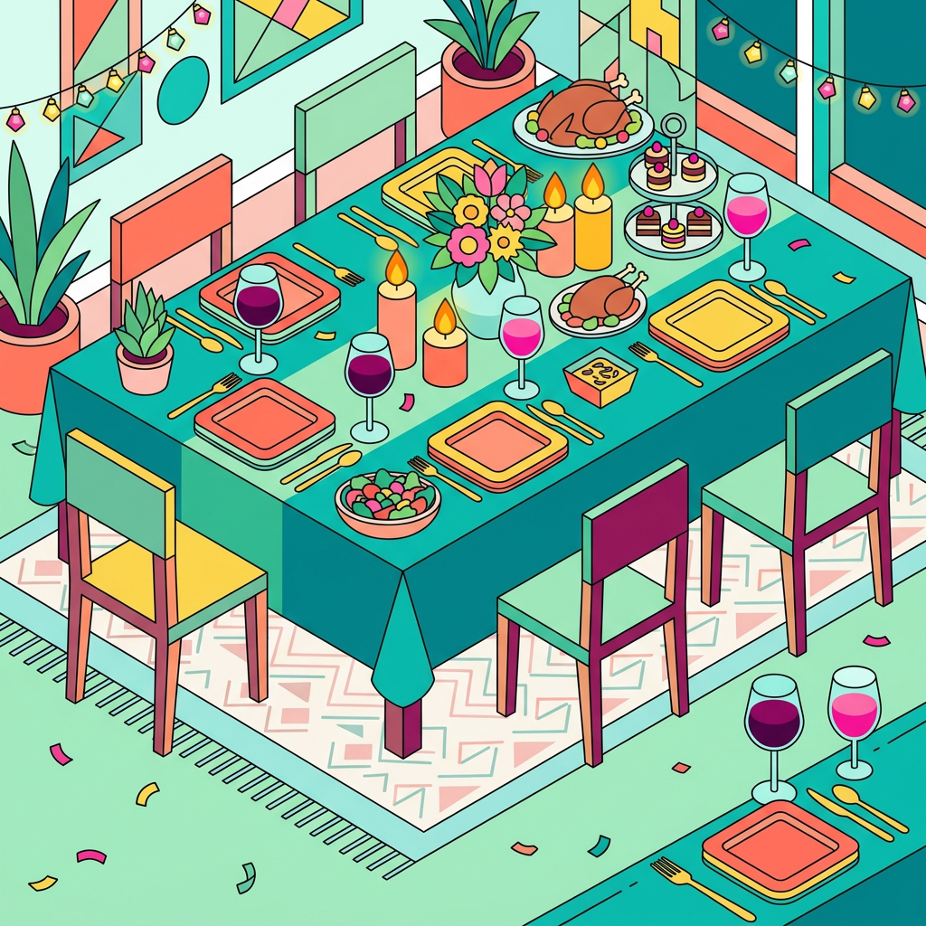 Dinner Party Isometric preview