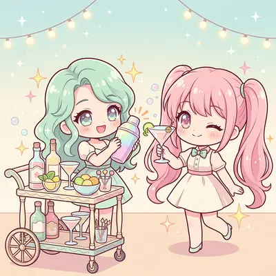 Cocktail Party Chibi preview