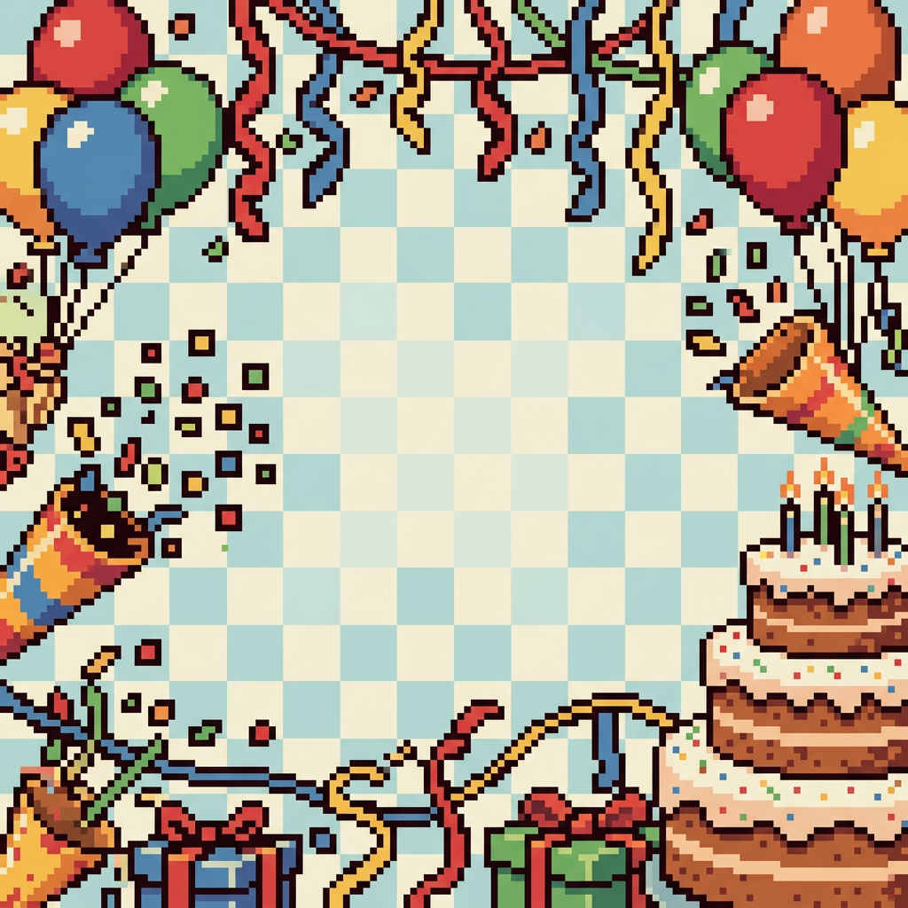 Birthday Party Invitation 8-Bit Classic preview