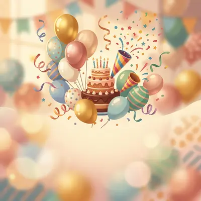 Birthday Party Invitation Natural Light preview