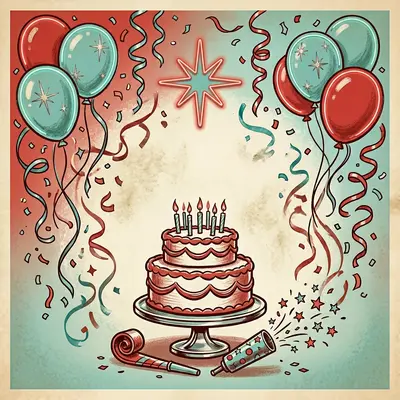 Birthday Party Invitation Retro Diner preview