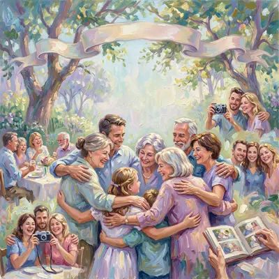 Reunion Gathering Impressionist preview