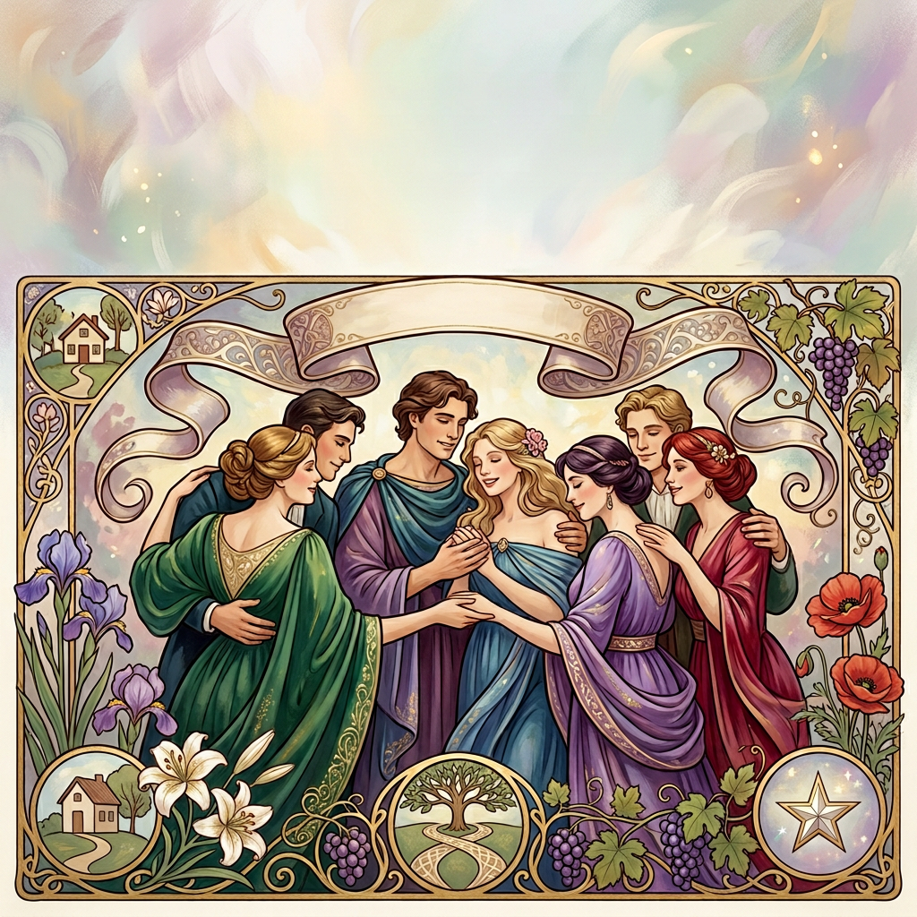 Reunion Gathering Art Nouveau preview