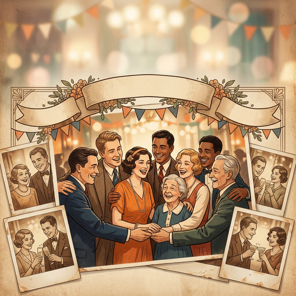 Reunion Gathering Sepia Nostalgia preview