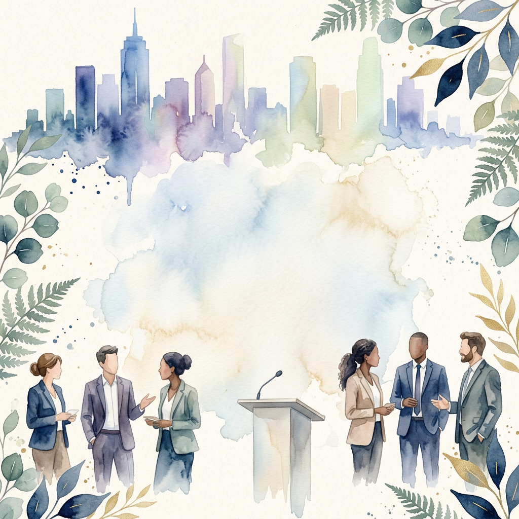 Corporate Event Watercolor Garden preview